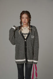 Line Varsity Knit Cardigan