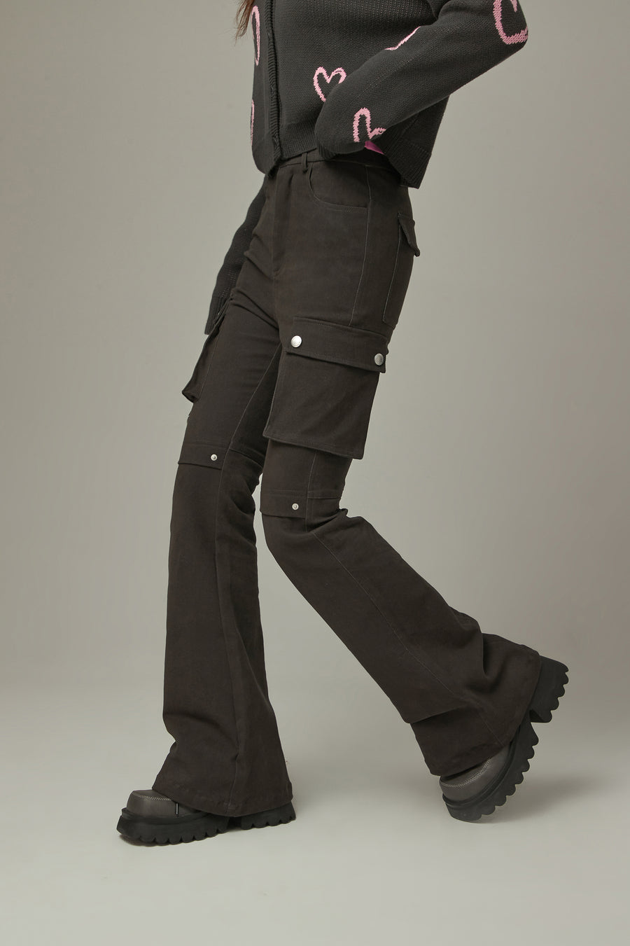 CHUU Pocket Bootcut Daily Pants