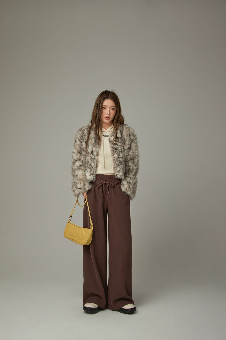 CHUU Logo String Wide Pants