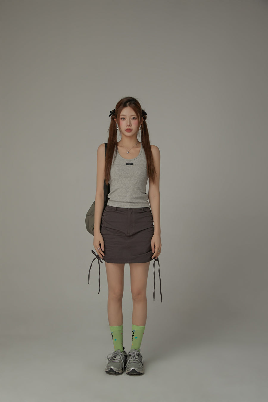 CHUU Ribbed Sleeveless Slim Top