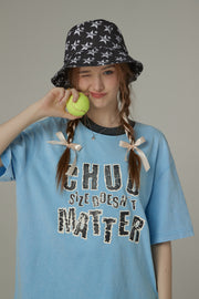 Chuu Lettering Cotton Bucket Hat