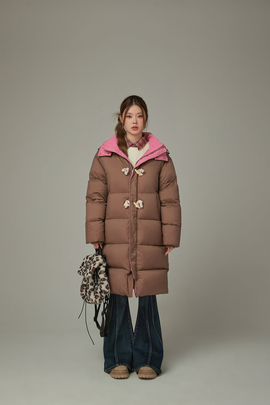 CHUU Boxy Padded Long Coat