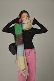 Striped Fringe Muffler