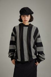 Vintage Color Scheme Stripe Knit Sweater