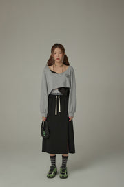 Slit Casual Sporty Long Skirt