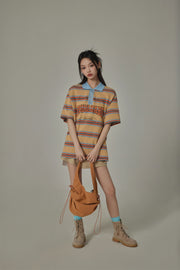 Multi-Color Chuu Babe Striped T-Shirt