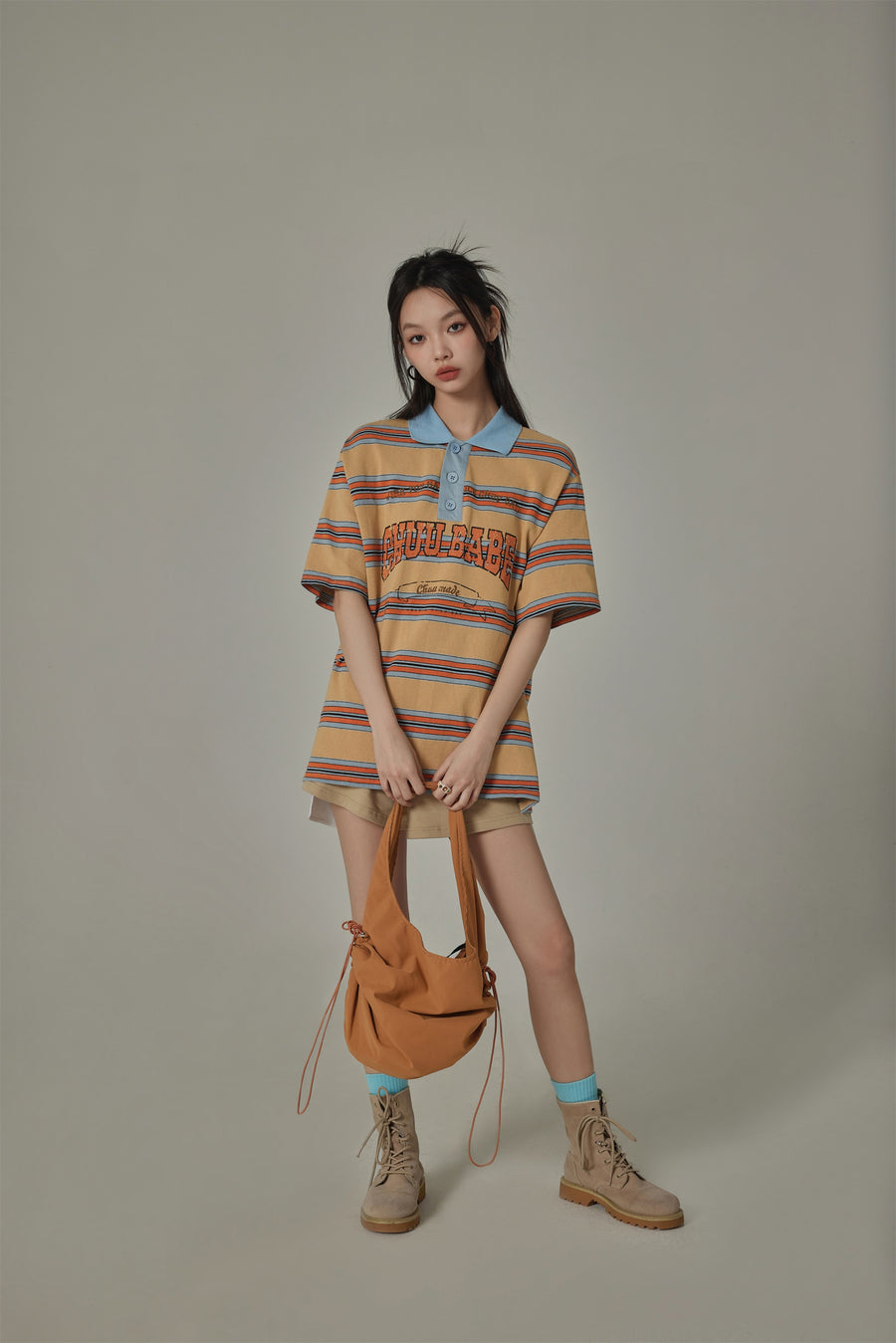 CHUU Multi-Color Chuu Babe Striped T-Shirt