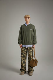 Camouflage Cargo Wide Pants