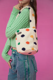 Color Dot Fleece Bag