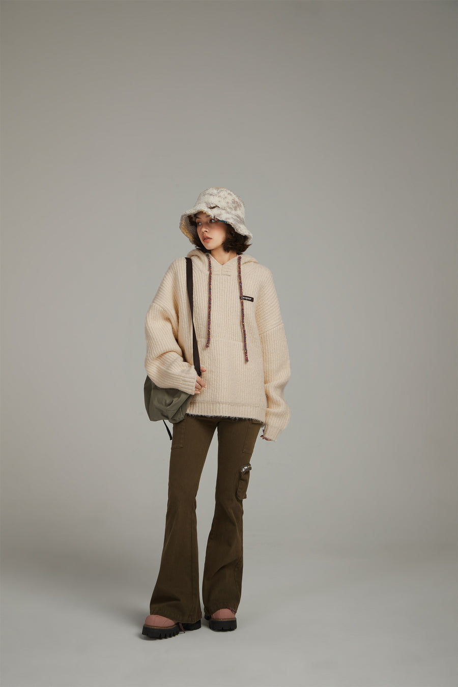 CHUU Daily Loose Fit Knit Hoodie