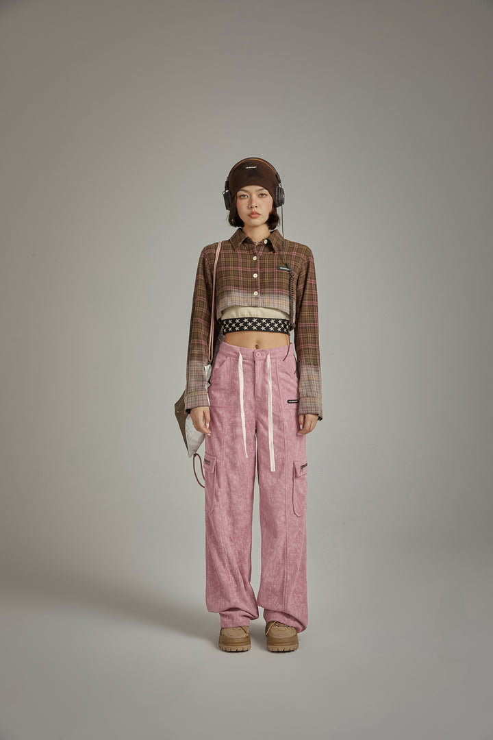 Pocket Wide String Pants