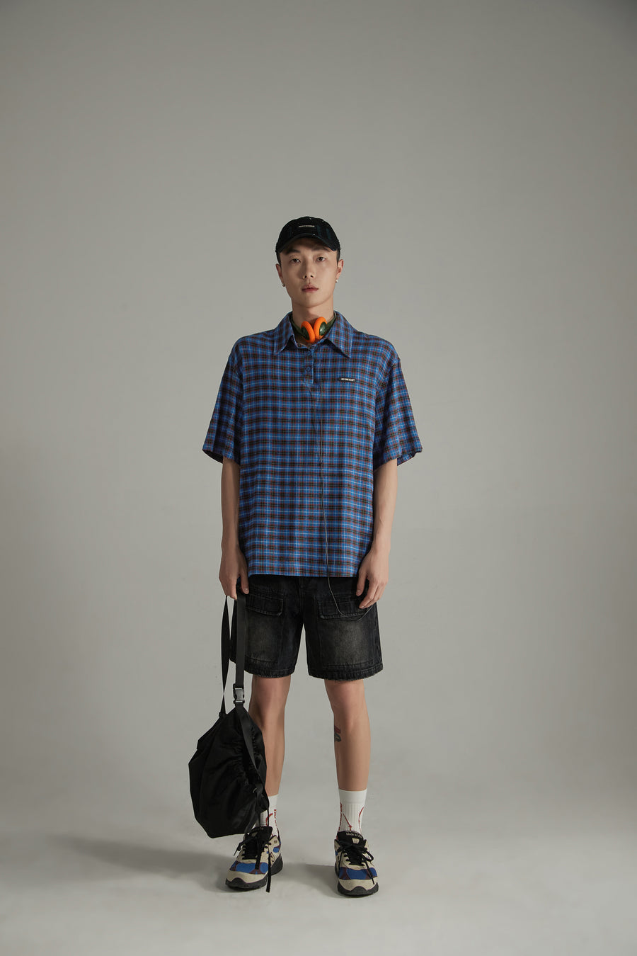 CHUU Retro Checked Loose Fit Shirt