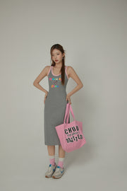 Open Back Sporty Sleeveless Maxi Dress