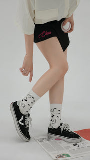 Made By Chuu Heart Cherries High Socks