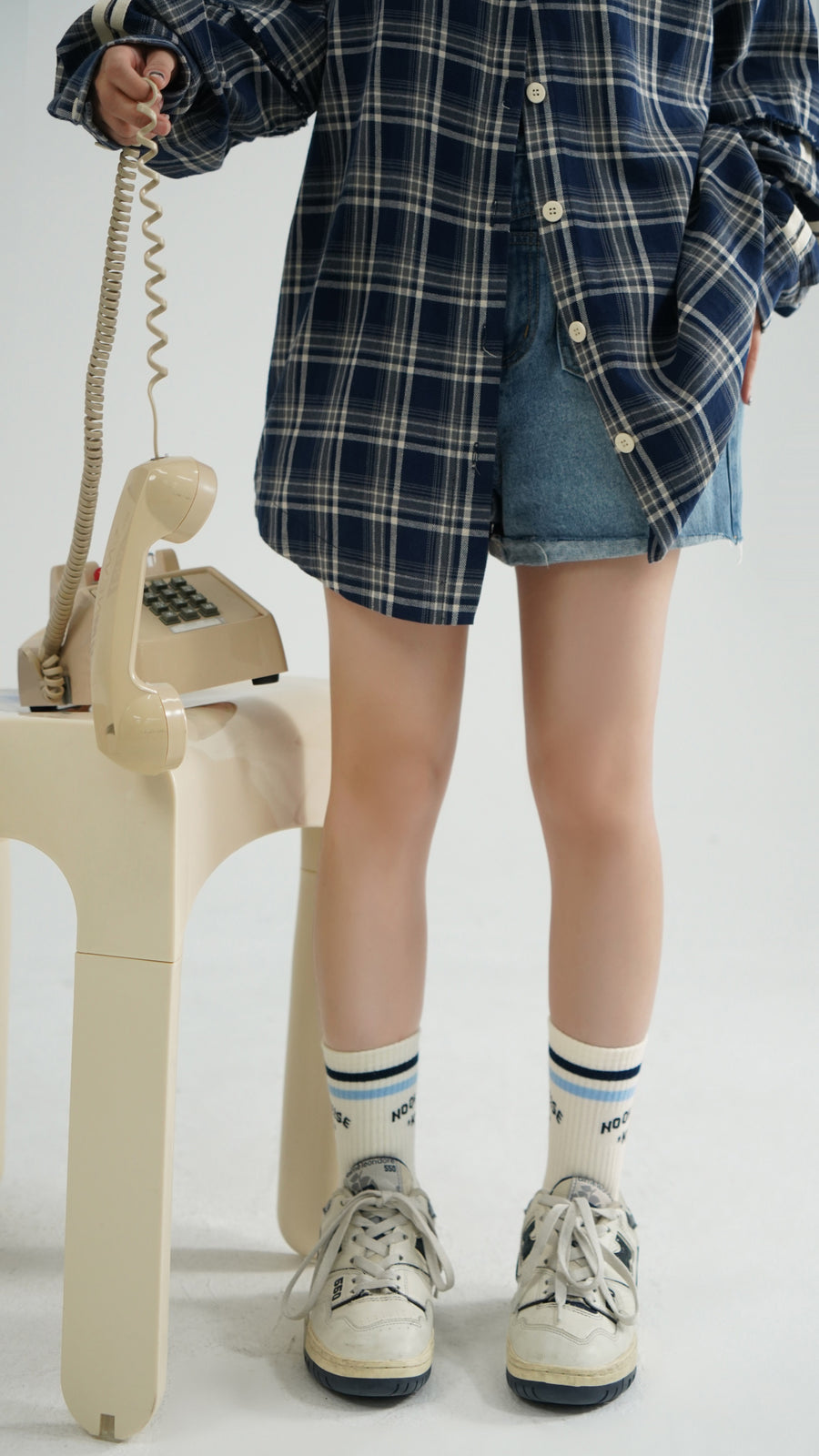 CHUU Daily Lettering Color High Socks