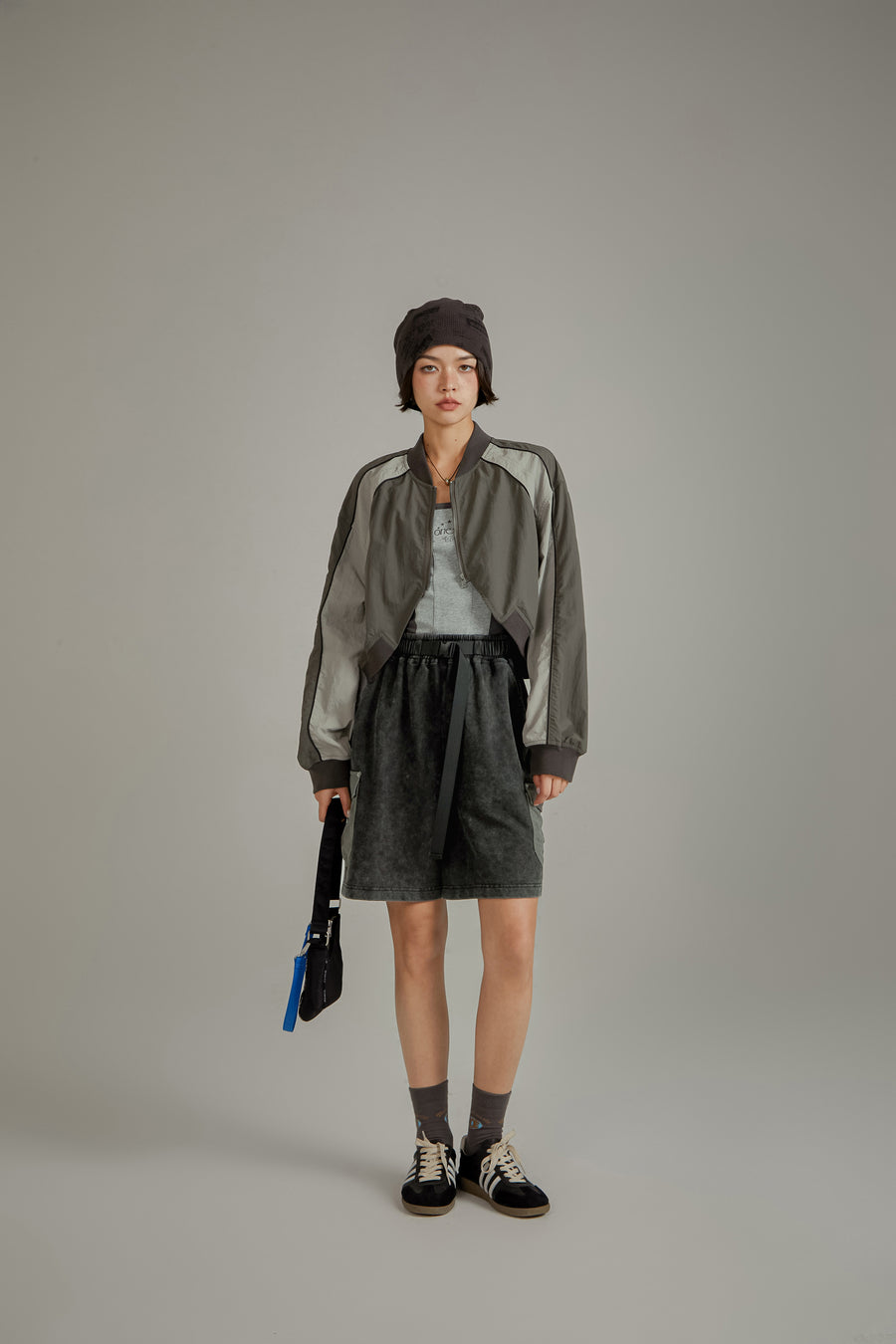 CHUU Raglan Sleeve Color Contrast Field Jacket