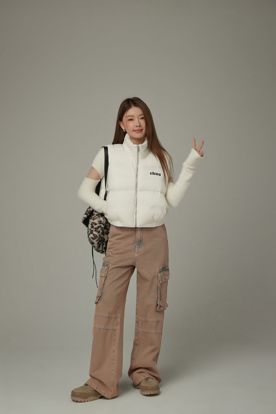 CHUU Boxy Padded Vest