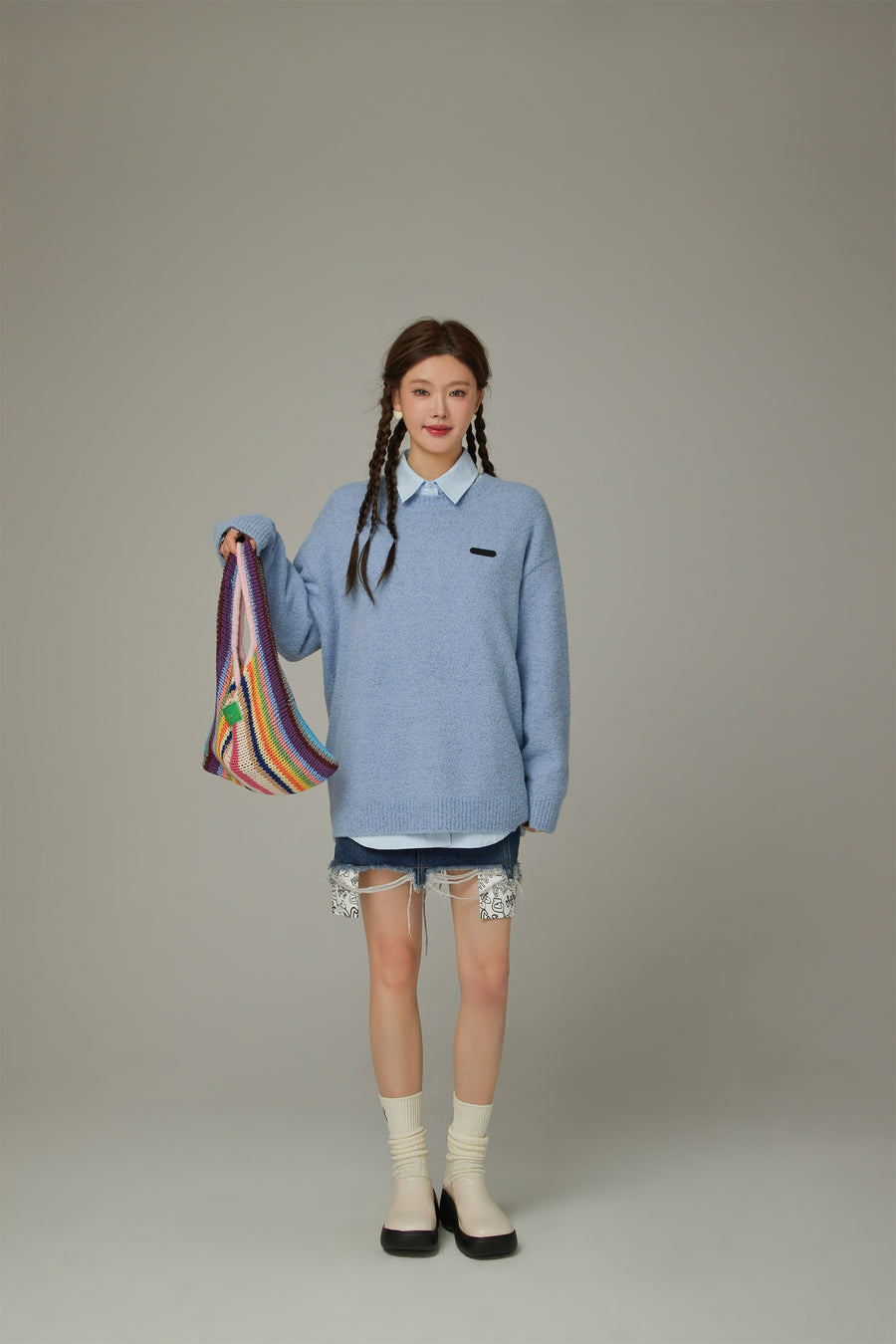 CHUU Basic Loose Fit Knit Sweater