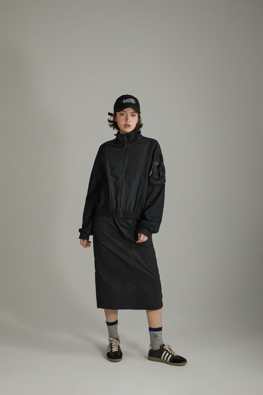 CHUU High Neck Pocket Jacket