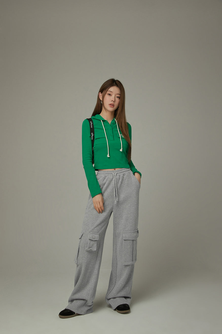 CHUU Pocket Elastic Waist Casual Pants