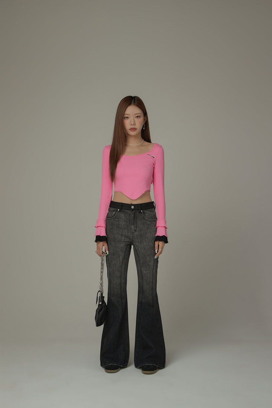 CHUU Gradient Bootcut Denim Jeans