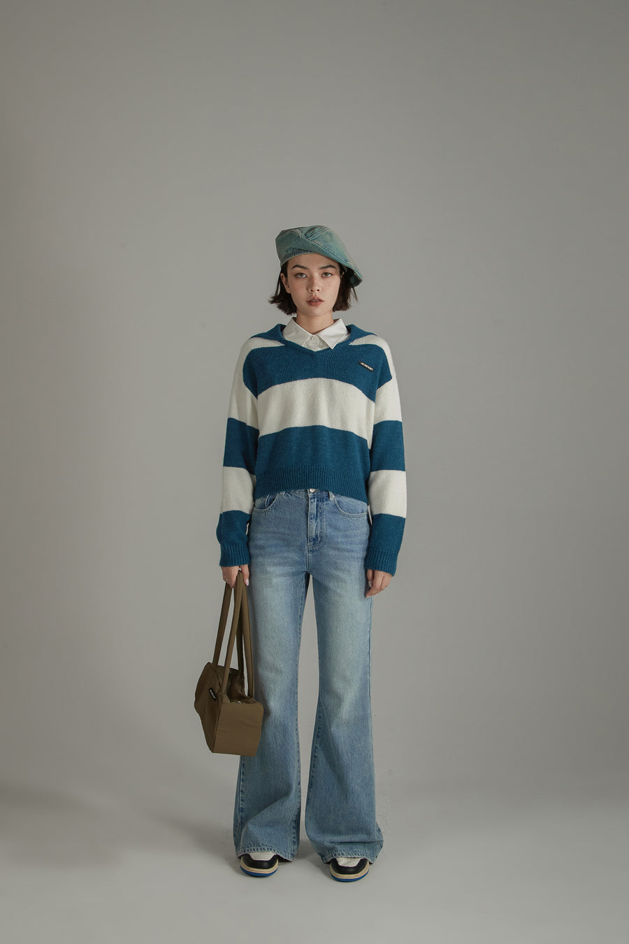 CHUU Sailor Color Scheme Knit Sweater