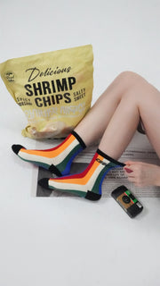 Rainbow Lined Socks