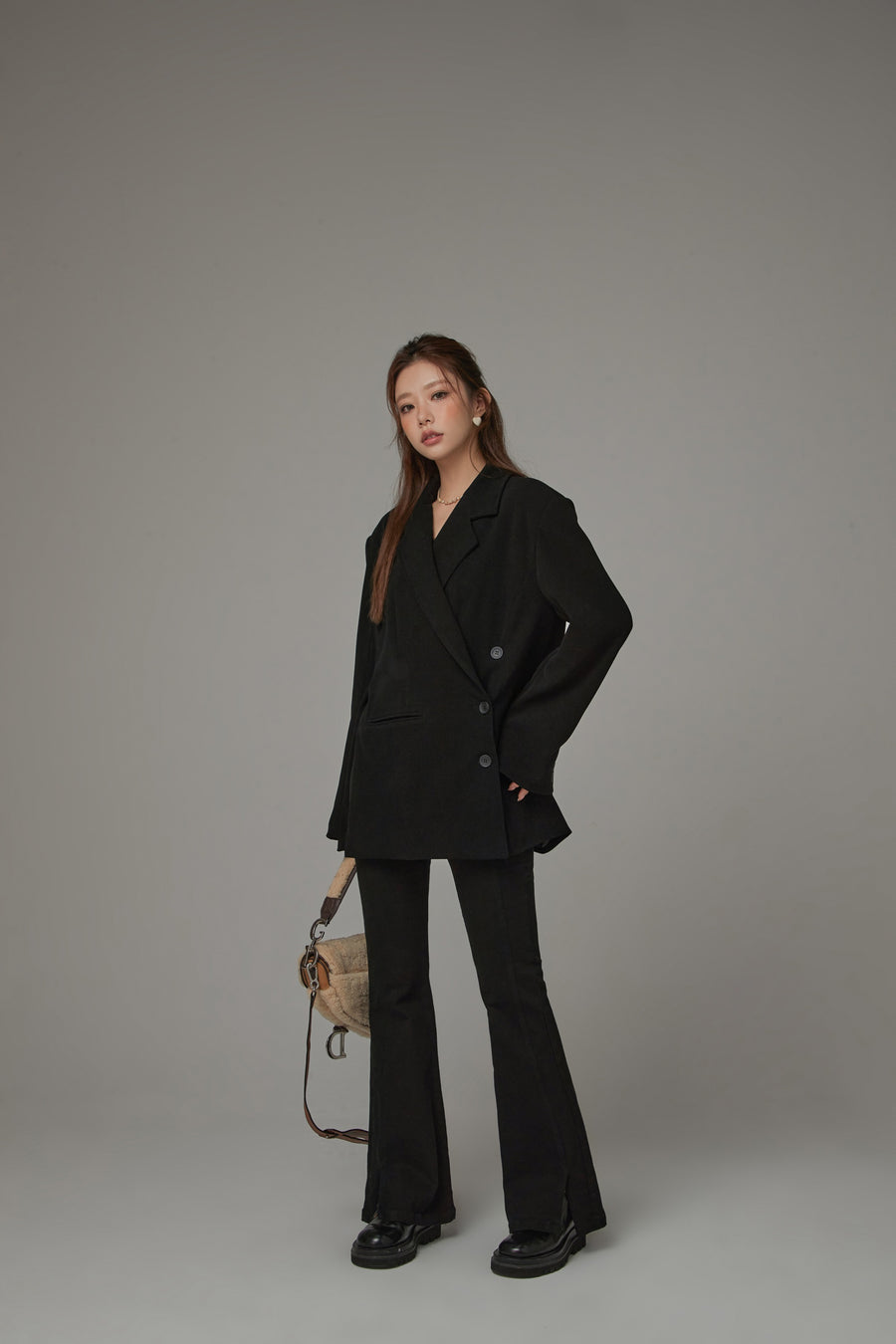 CHUU Daily Asymmetrical Blazer Jacket