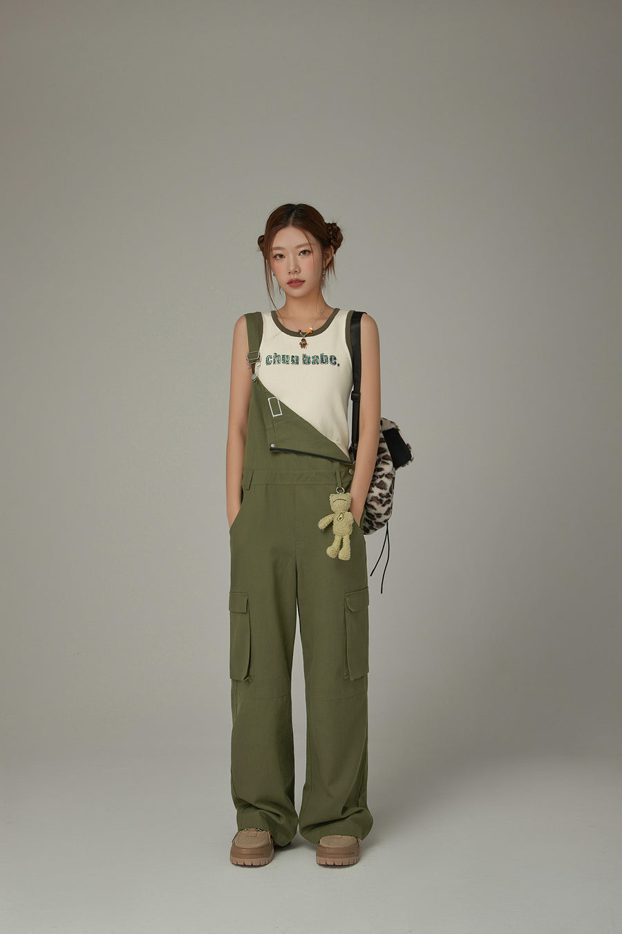 CHUU Basic Pocket Color Overalls