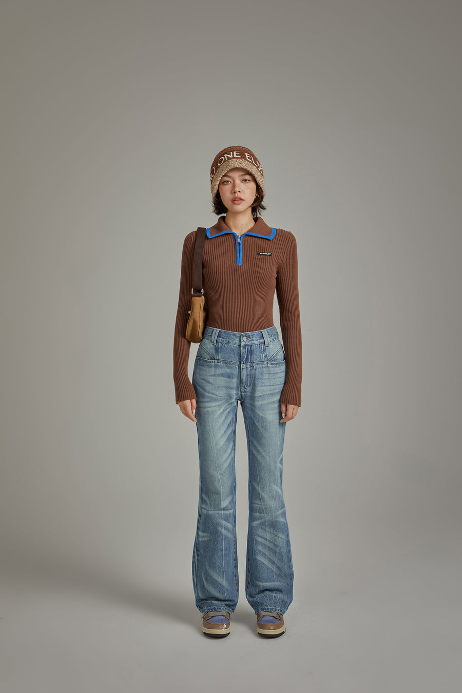 CHUU Semi Bootcut Denim Pants