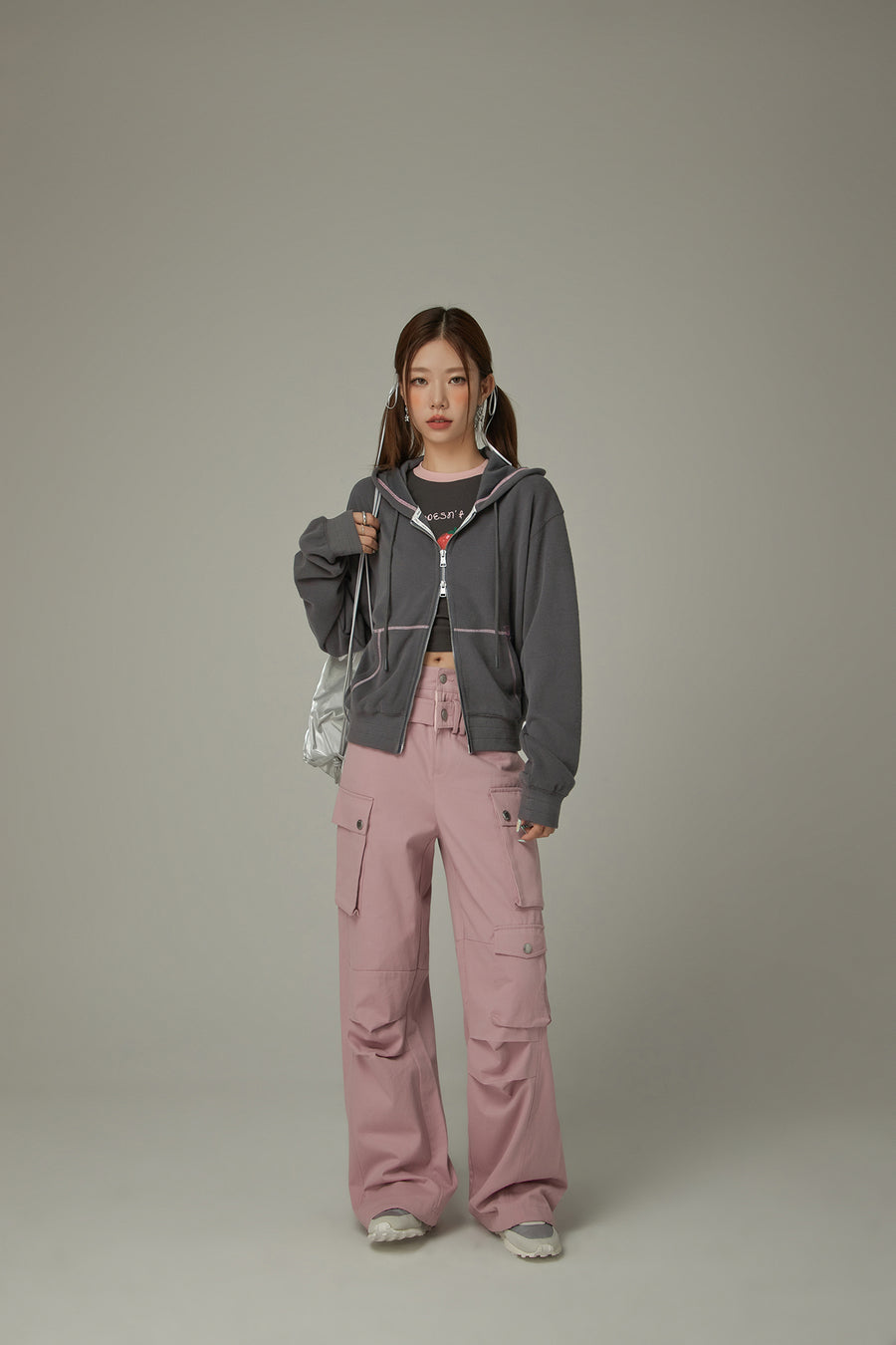 CHUU Loose Fit Hooded Zip-Up