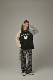 Logo Heart Color Long Sleeve T-Shirt