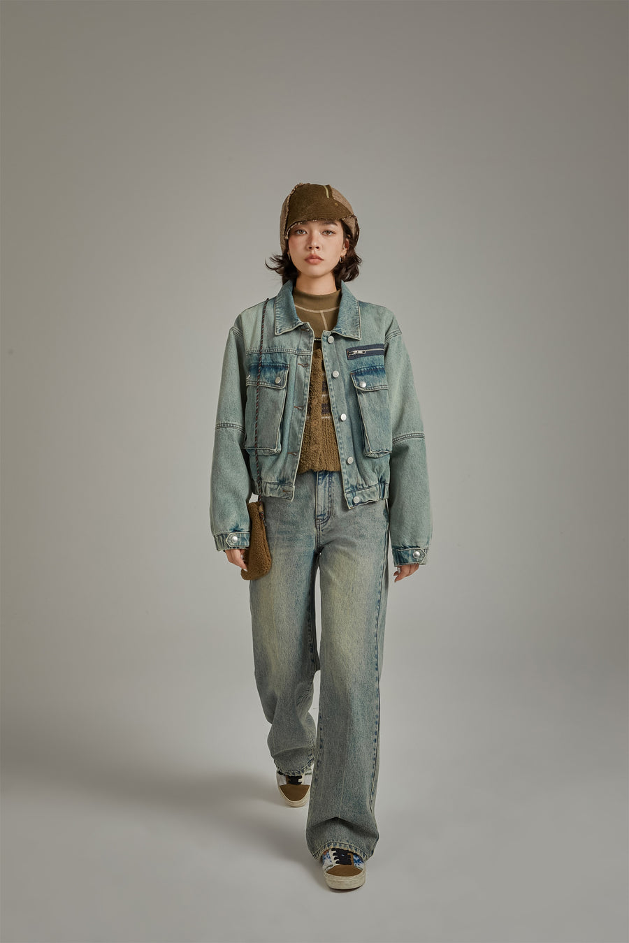 CHUU Big Pocket Denim Jacket