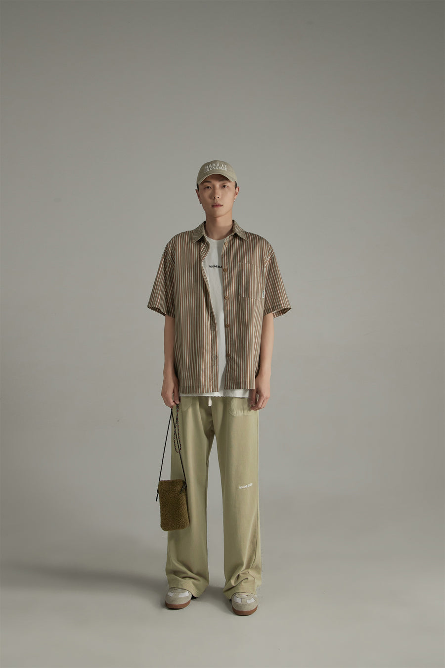 CHUU Banded Wide-Leg Slacks