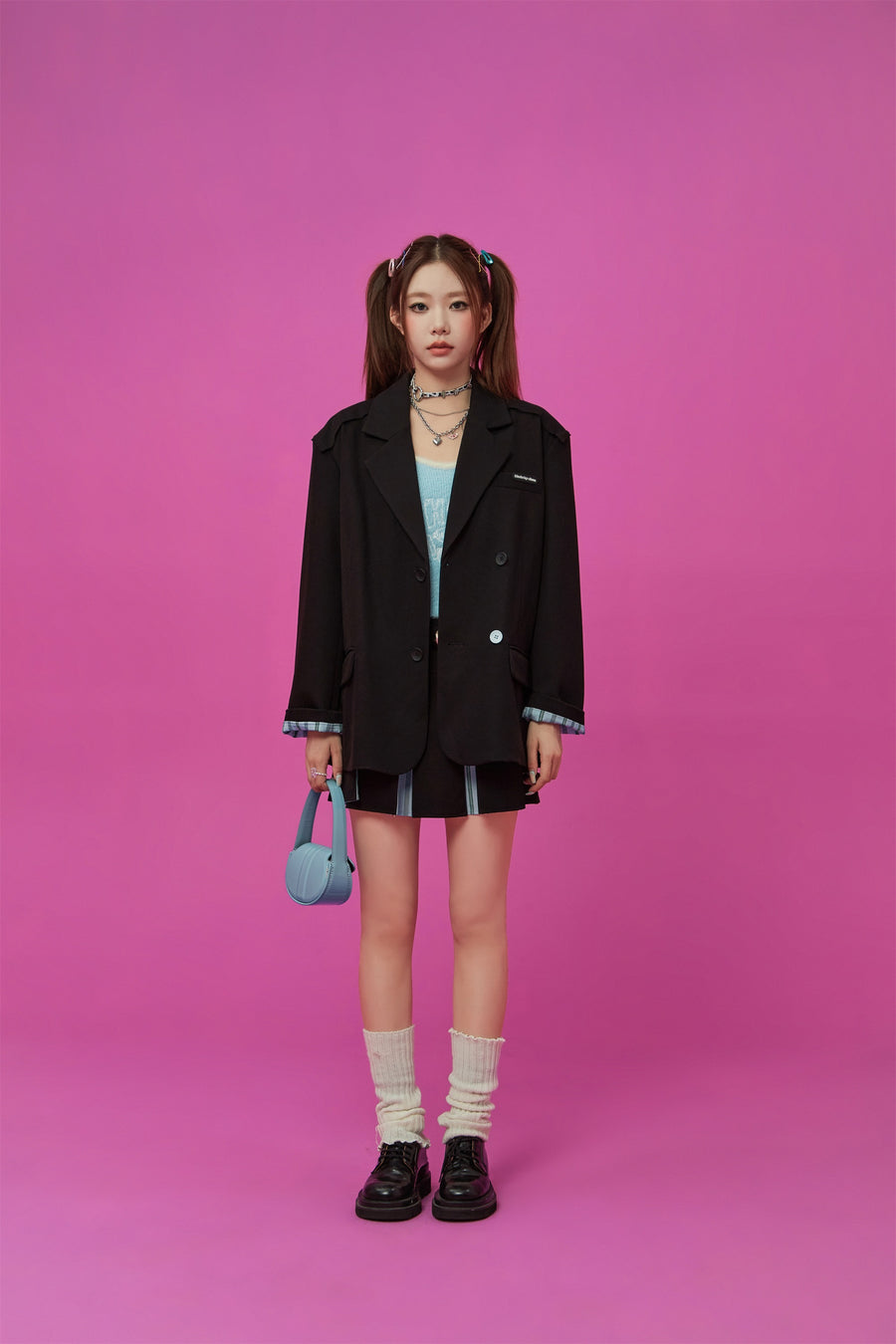 CHUU Boxy Double Blazer Jacket