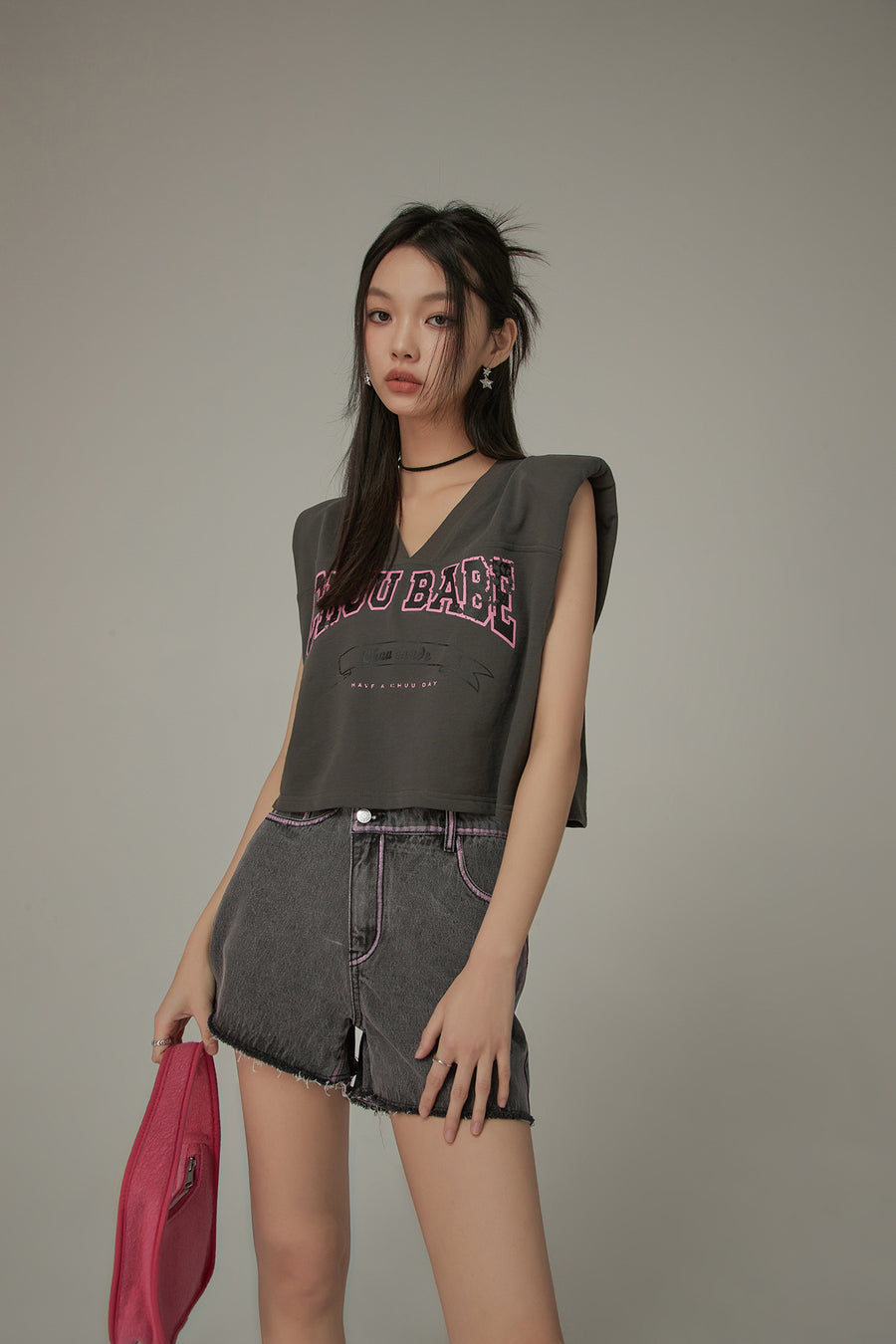 CHUU Chuu Babe Sleeveless Cotton V-Neck Top