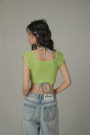 Cherry Point Summer Knit Bustier Top