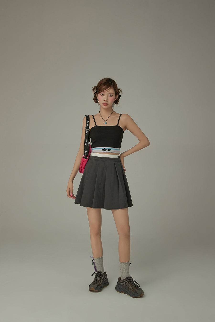 CHUU Color Basic Sleeveless Cropped Cami Top