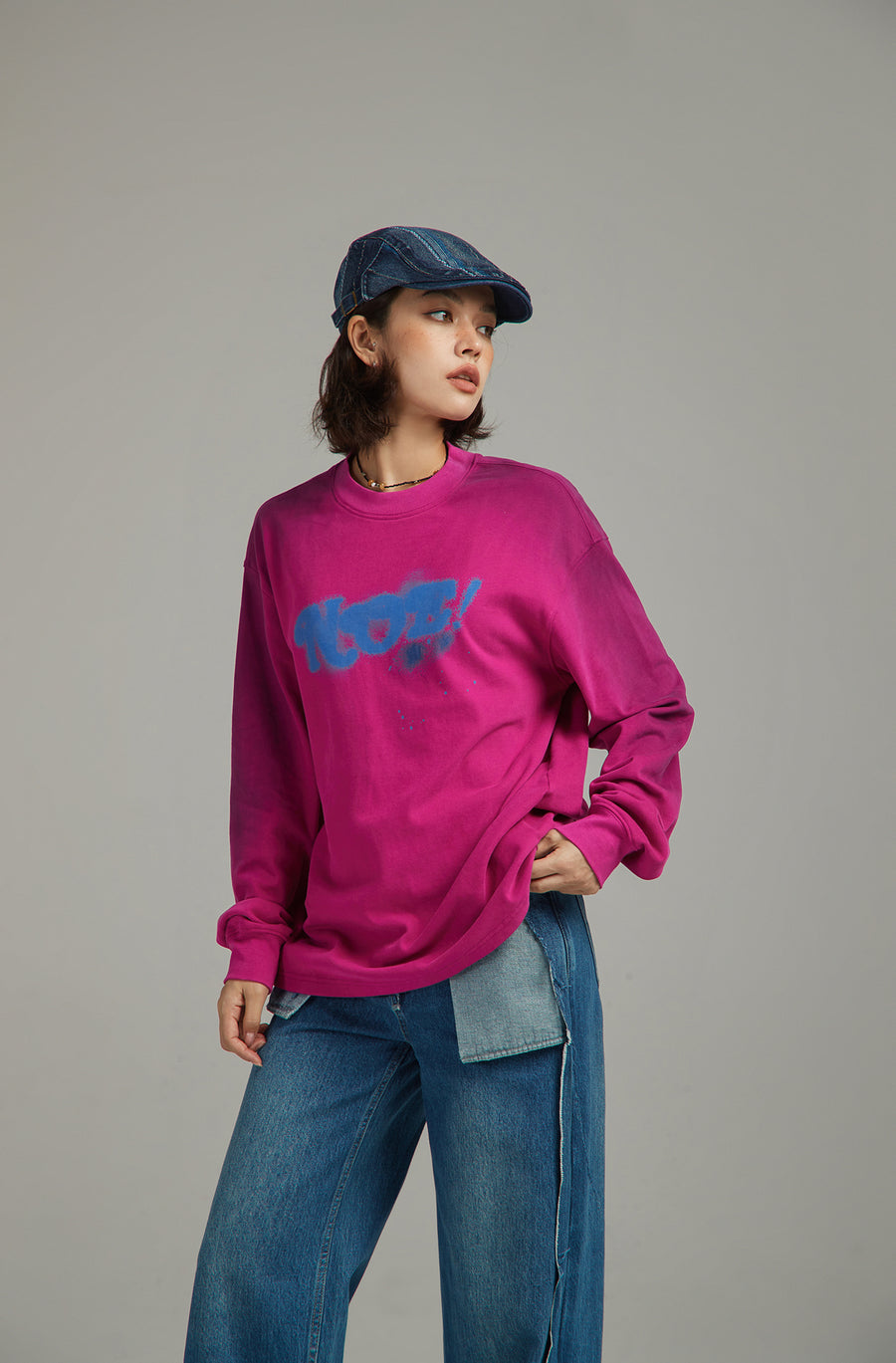 CHUU Logo Lettering Boxy T-Shirt