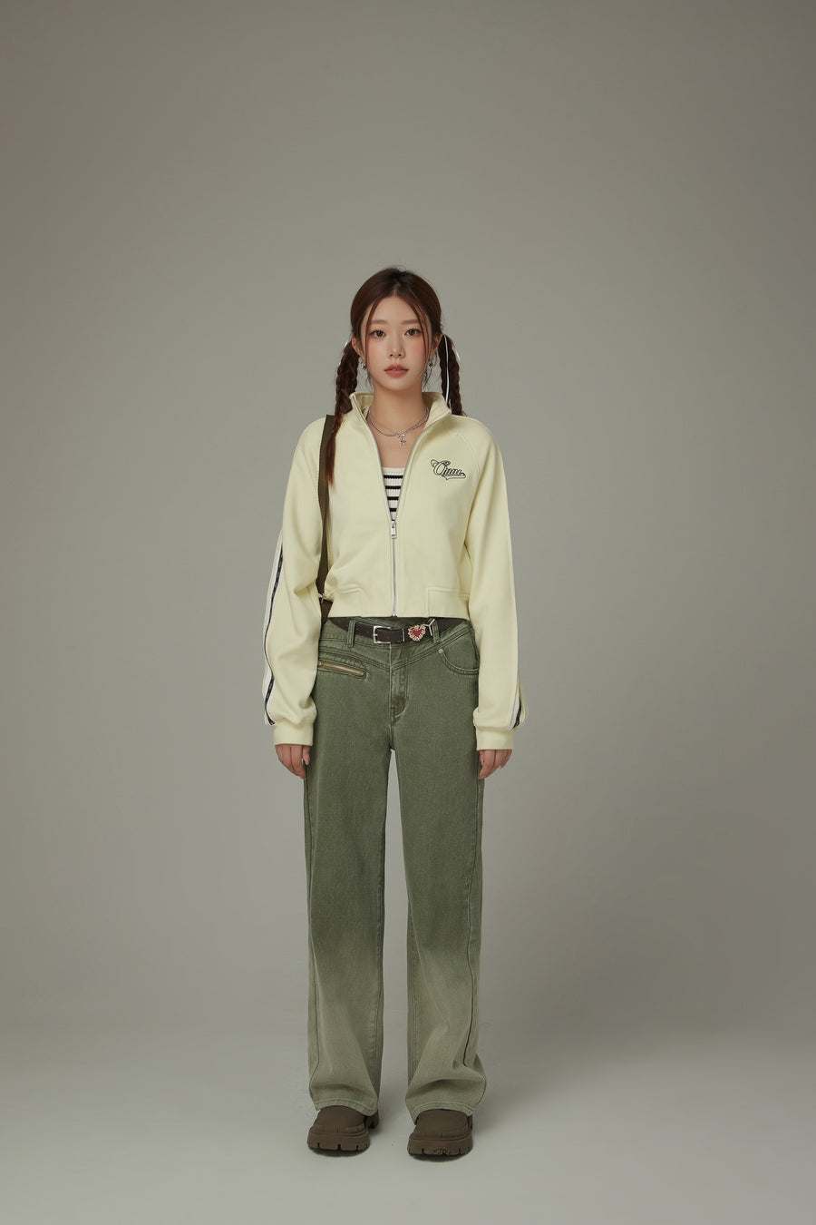 CHUU Sporty Loose Zip-Up Jacket