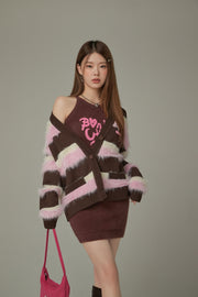 Bonjour Heart Logo Knit Dress