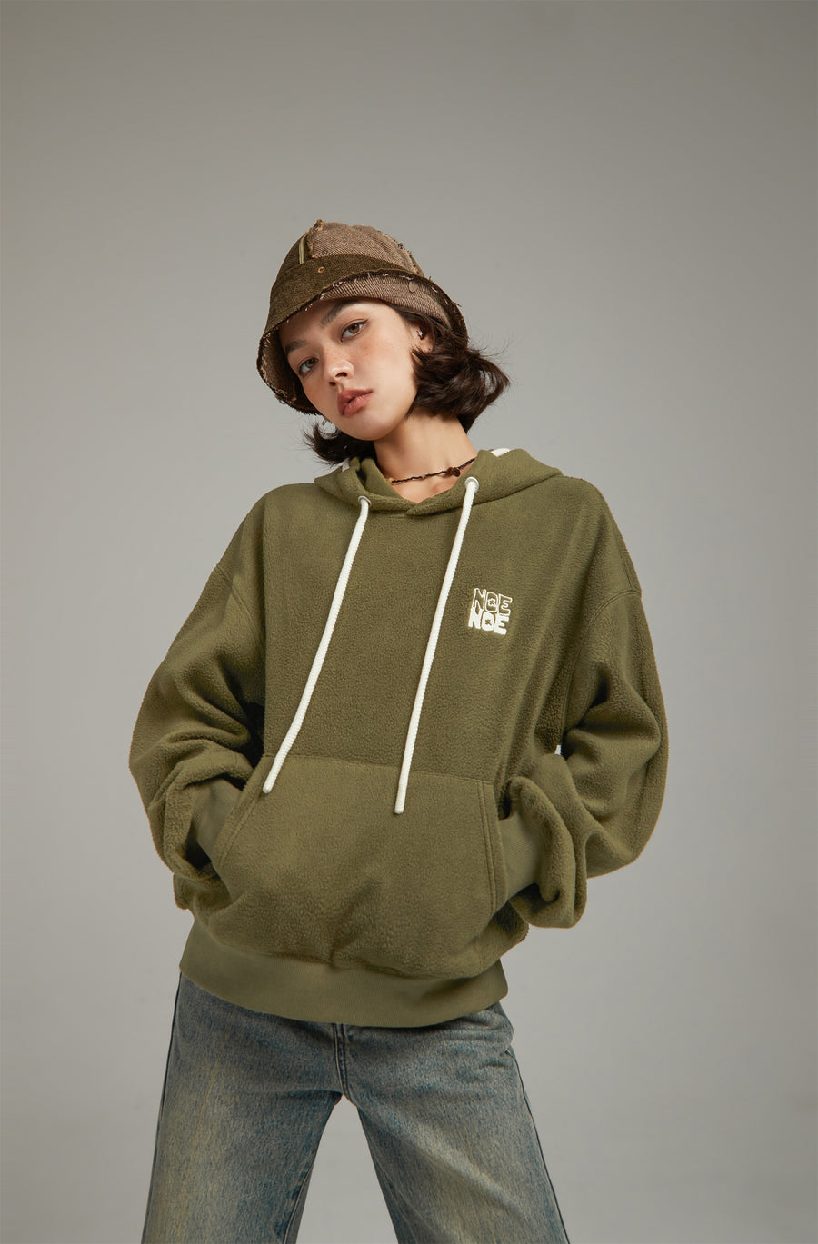 CHUU Simple Boxy Hoodie