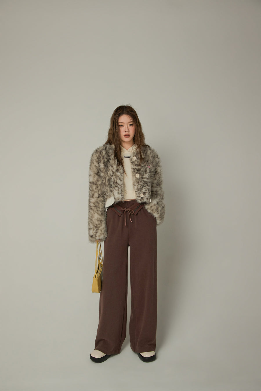 CHUU Logo String Wide Pants