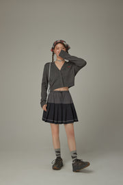 Stopper Pleated Skirt