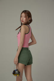 Size Doesnt Matter Colorblocked Sleeveless Top