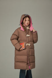 Boxy Padded Long Coat