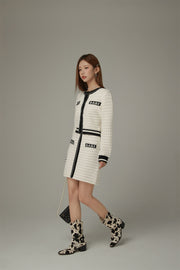 Logo Jacquard Knit Skirt