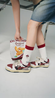 Mushroom Color High Socks