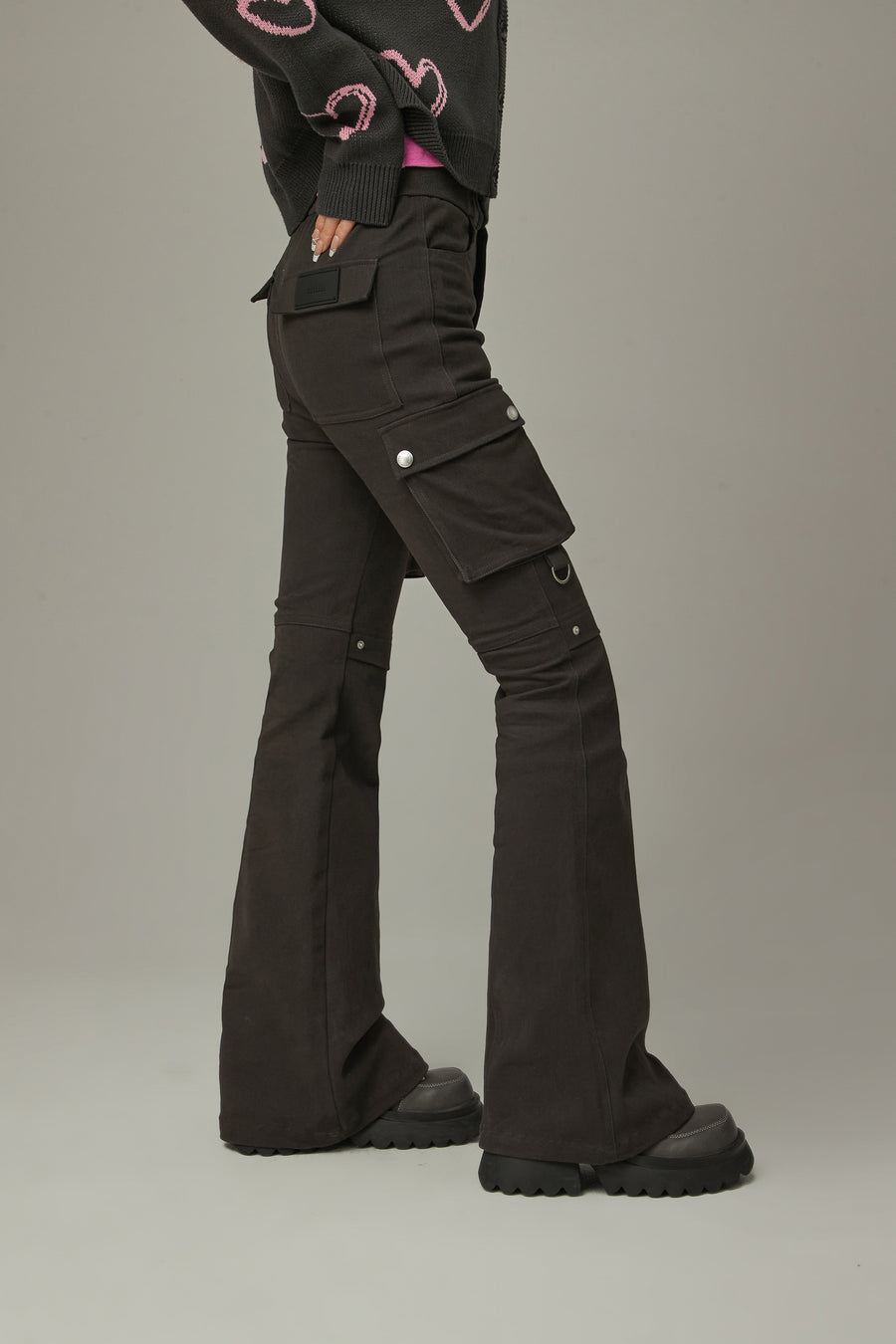 CHUU Pocket Bootcut Daily Pants