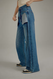 Point Pock Baggy Denim Jeans